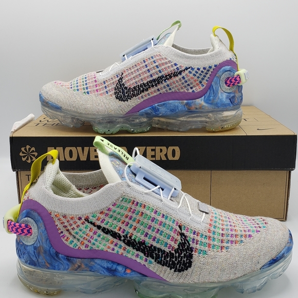 NIKE W AIR VAPORMAX 2020 FK Pure Platinum SIZE 6.5 - Picture 3 of 10